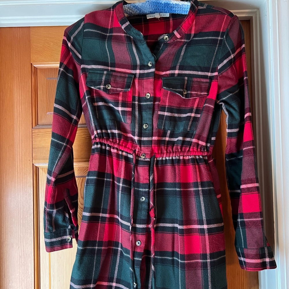 Copper Key plaid youth dress